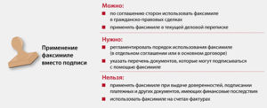 Факсимиле в документах