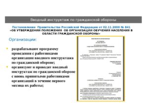 Каким организациям необходимо проводить инструктажи по ГО обороне?