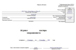 Журнал кассира-операциониста ИП