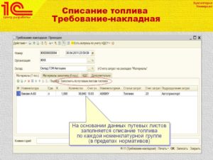 Как списать ГСМ, если организация не ведет путевых листов