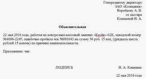 Ошибочно выбитый чек
