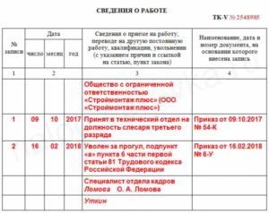 Надо ли заключать трудовой договор и делать запись в трудовую книжку со студентом на производственном обучении