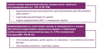 Налоговые риски для взаимозависимых лиц