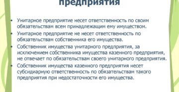 Ответственность собственника унитарного предприятия Ответственность собственника унитарного предприятия