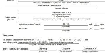 Документальное оформление перевода сотрудников на другие должности Документальное оформление перевода сотрудников на другие должности