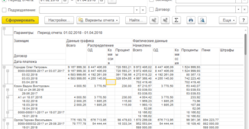 Расчеты по займу