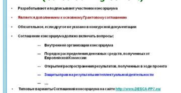 Что такое договор о партнерстве и создании консорциума?