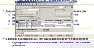 Счета и проводки по зачету взаимных требований