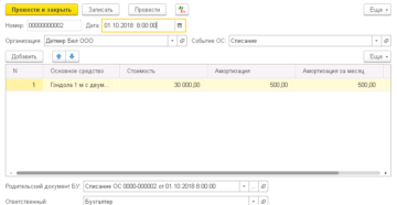 Как оформить списание ОС, если амортизация еще не закончена