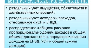 Совмещение ЕНВД и общего режима: раздельный учет НДС
