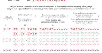 Целевое финансирование УСН раздел 3 декларации Целевое финансирование УСН раздел 3 декларации