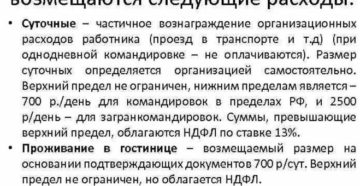 Командировочные расходы на квартиру под жилье для командированных сотрудников.