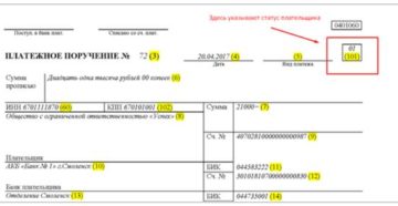 Какой указывать статус плательщика в платежном поручении в 2019 году