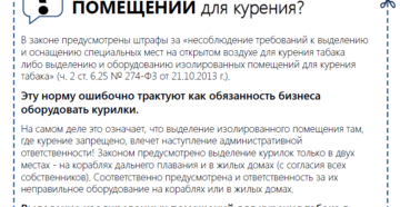Кто должен организовать комнаты для курения: арендатор или арендодатель?