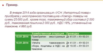 Учет пошлины и НДС, уплаченного на таможне в организации на УСН Учет пошлины и НДС, уплаченного на таможне в организации на УСН