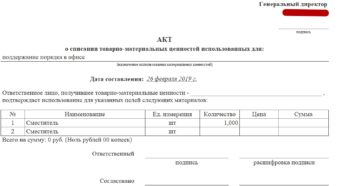 Как правильно написать акт на списание озимых культур, можно образец?