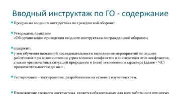 Каким организациям необходимо проводить инструктажи по ГО обороне?