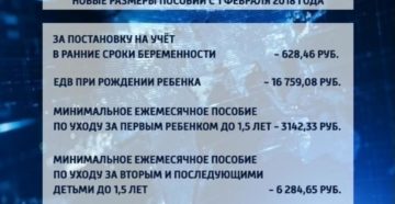 Пособие в ранние сроки беременности в 2019 году