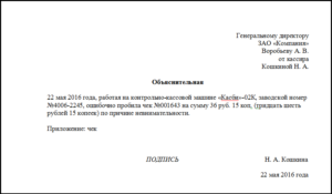 Ошибочно выбитый чек